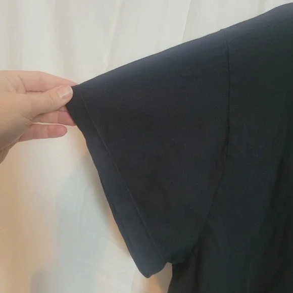 MATE the Label Womens Black Boxy Cropped Short Sleeve T-Shirt XL Organic Cotton - Picture 5 of 10